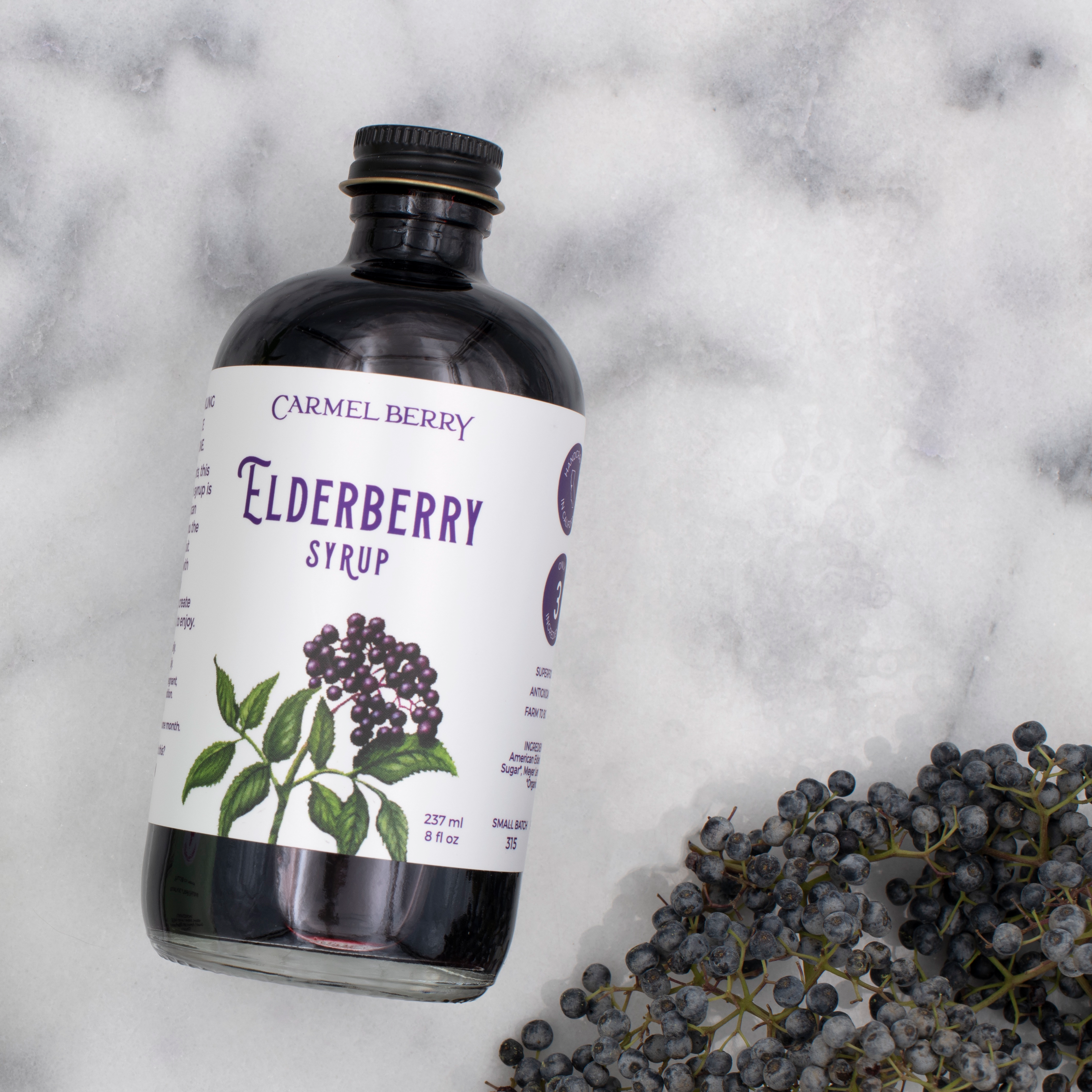 Carmel Berry Fresh Pressed Elderberry Syrup