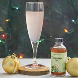 Carmel Berry Elderflower Syrup and mocktail in glass