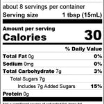 Carmel Berry Elderflower Syrup Nutrition Facts