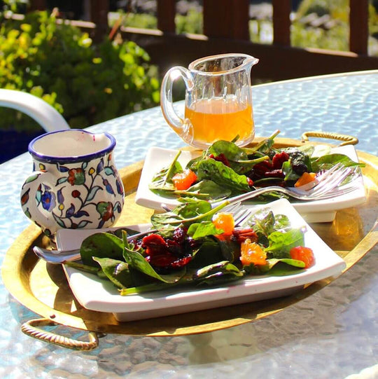 Spinach Salad with Elderberry Vinaigrette Dressing Recipe